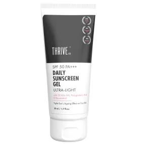 ThriveCo Ultra-Light, Mineral-Based SPF 50 PA    Daily Sunscreen Gel, 50 ml